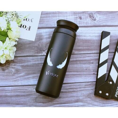 Creative Stainless Steel Super Hero Avenger Thermos Portable Unisex Students Personality Trendy Straw Cup