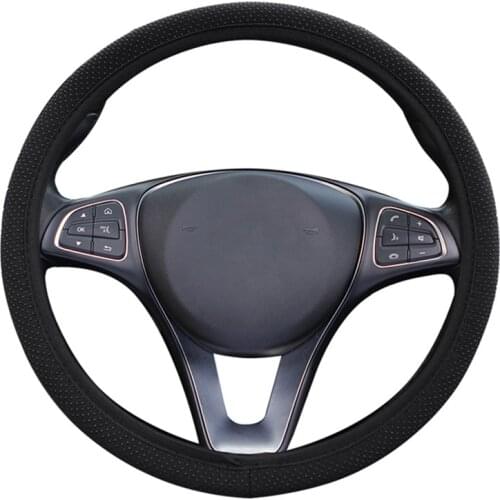 Four Seasons Car Steering Wheel Cover Breathable Fabric Universal Steering Wheel Protector Car Styling Covers 38cm