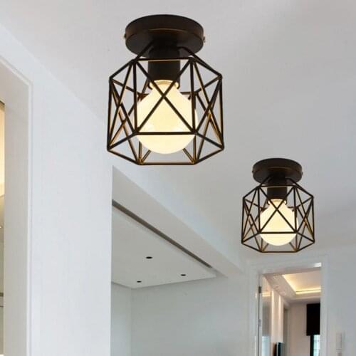 Industrial Vintage Pendant Light Iron Chandelier Pendant Light For Hallway Entrance Aisle Porch Suit For E27 Bulbs(Without Lamp)