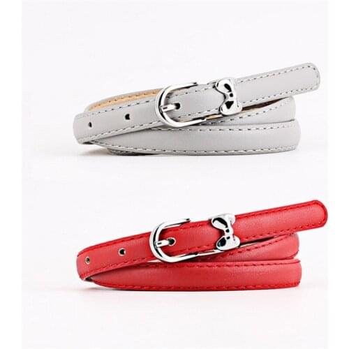 2019 New Designer Ladies White Black Red Thin Narrow Waistbands Belt Female Gold Buckle Belts for Women Jeans Cinturones Mujer