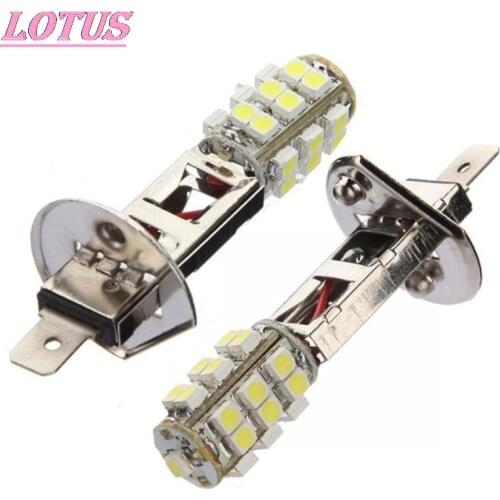 1PCS new brand Bright White H1 HID 25 SMD 3528 LED Car Vehicle Fog Head Light Lamps Bulb DC 12V Special top sell high quality