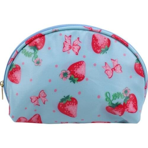 1Pc Women Portable Travel Toiletry Make Up Cosmetic Bag Handbag Purses Case Cosmetic Bag Print Shell Makeup Bag Organizer
