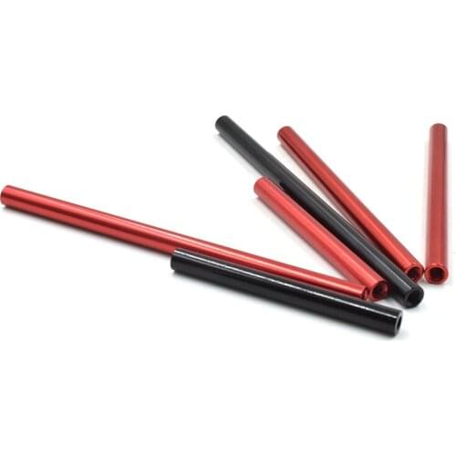 2pcs M4 model airplane cylinder aluminum pillar multi-axis fuselage frame ultra-light tie rod connecting column 10mm-50mm long