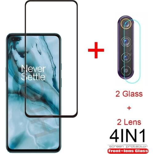 4in1 Tempered Glass For OnePlus Nord Glass Screen Protector 9H Premium Tempered Glass For Oneplus Nord Protective Film