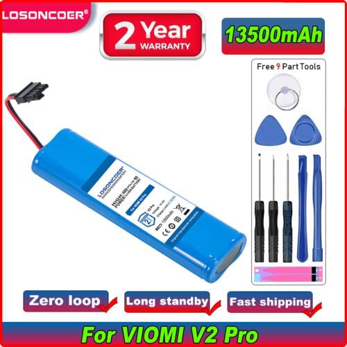 LOSONCOER 3500mAh Vacuum Battery For VIOMI V2 Pro,VRVCLMB21B