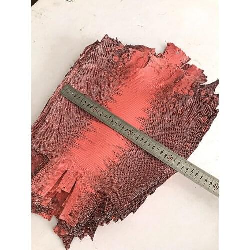 Big size whole piece Pink Original Flower Lizard Leather genuine leather craft Lizard skin