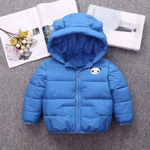 Childrens Clothing Infant Baby Boys Girl Winter Coats Jackets Newborn Kids Zip Thick Warm Outerwear With Ear Hoodie