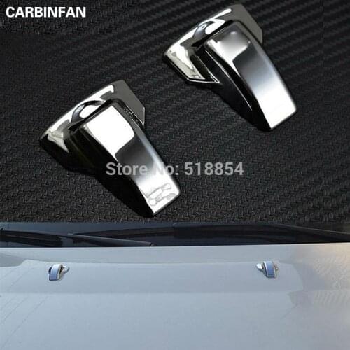 For Mitsubishi ASX Sprinkler head wipers decoration sticker Spray nozzle ABS Chrome trim for ASX auto accessories 2pcs/set
