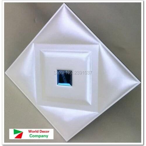 Home Decor acoustic panels luxury Soft Leather Panel luxury decorative art TV Room sofa backgroumd wallpaper 16pcs 40*40*2.5CM