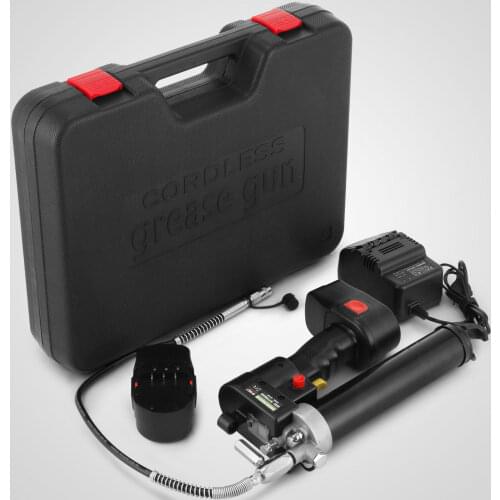 Electrical Grease Gun Cordless Battery 18V Bulk Fill 8000PSI With 2 Batteries