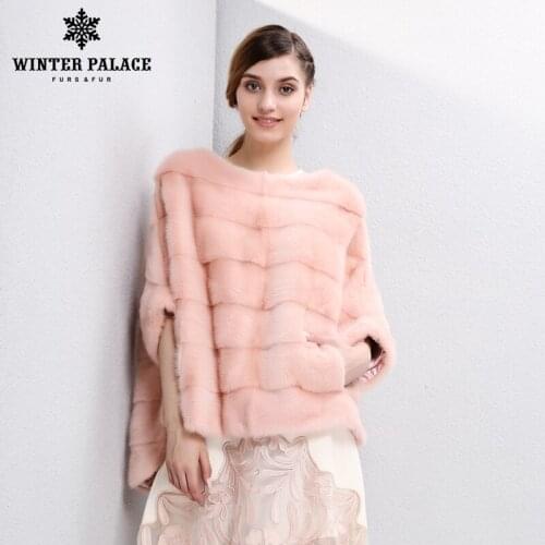 2018 autumn and winter new Fashion Slim mlnk coat women fur coats Short mlnk fur coat O-Neck fur WINTER PALACE