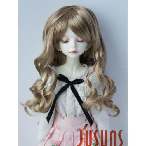 JD154 1/6 1/4 1/3 Fashion BJD synthetic mohair wigs Long Lady wave doll hair for size 6-7inch 7-8 inch 8-9inch doll accessories
