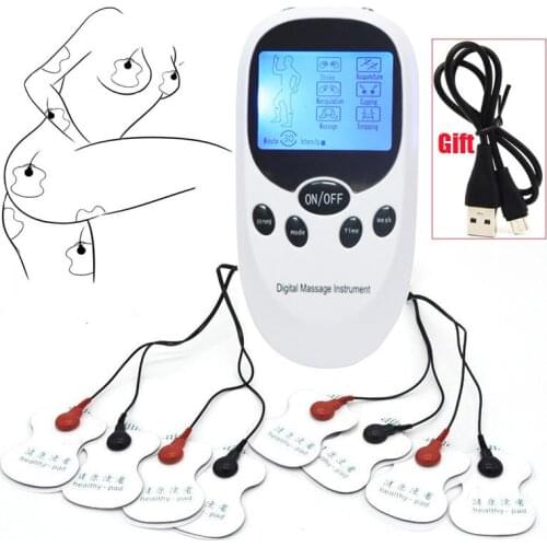 Electric Shock Pulse Sex Nipples Paste Pad E- Stimulation Breast Body Massage Patch Pads BDSM Orgasm Sex Toy Kit For Women Men