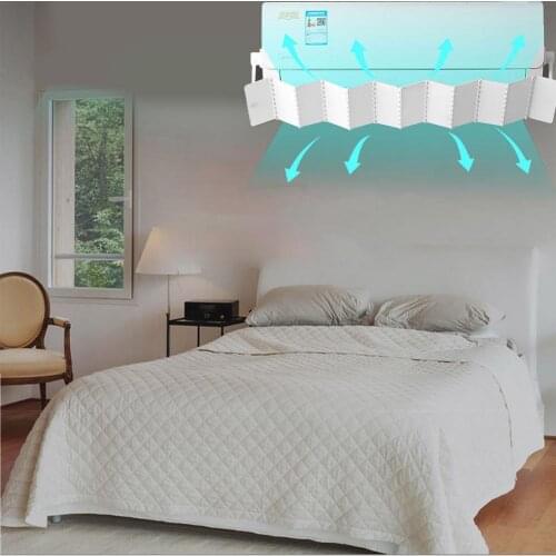 Adjustable Air Conditioning Wind Deflector Baffle Household Anti-direct Blowing Air For Wall-mounted Air Stabl Firm Two Buttons