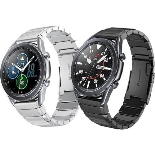 Metal Stainless steel Watchband Band For Samsung Galaxy Watch 3 LTE 45mm Wrist Strap Watch3 41mm WristBand Bracelet Accessories