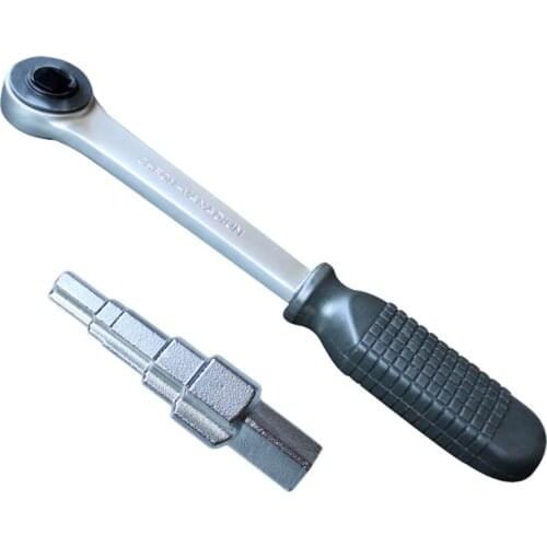 Q9QF Reversible Ratchet Wrench Household Radiator Conditioning Service Wrench Five Different Sizes Stepped Heads 10-21mm