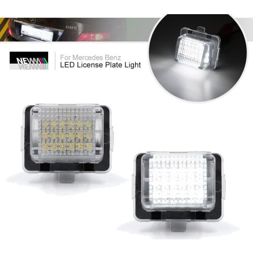 2PCs 18 LED Number License Plate Light Lamp For Mercedes Benz W204 W212 C207 C216 W221 S204 Automobile Tail Light