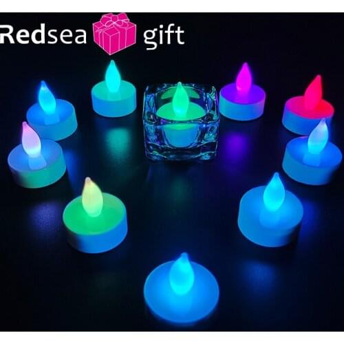 Pc LED color Candles Battery-Powered Flameless Candles Decor Home pary wedding Decor birthday Night Light Bright Lamps Gifts