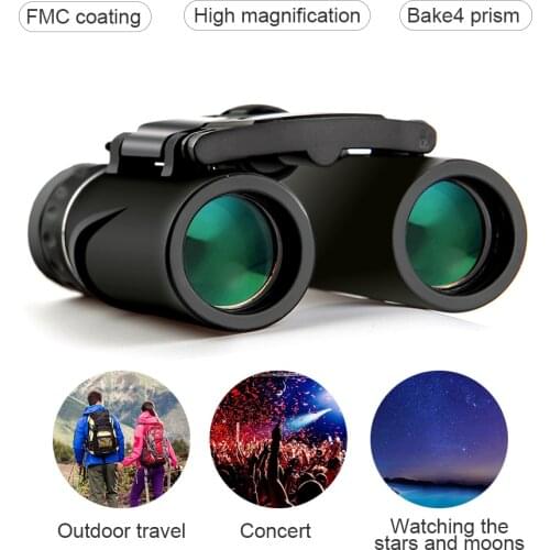 4 Prism Ultralight FMC Coating With 8X21 Mini Binoculars Telescope for Concert Outdoor Watching Hunting Camping