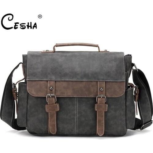 Soft leather Men Casual Zipper Shoulder Bag Durable Leather Men Vintage Handbag High Quality belt pouch bags Crossbody Bag