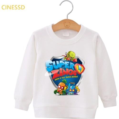 Winter Baby Boys Clothes Los Super Zings Series 6 Print Dibujos De SuperZings Kids Tops For Teens Children Sweatshirts Hoodies