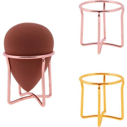 1PCS Gold Rose Gold Portable Sponge Drying Stand Display Holder Makeup Powder Puff Storage Rack Tool Puff Support #278289
