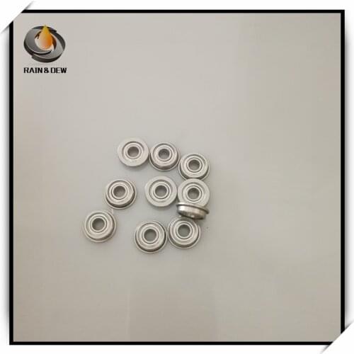 10Pcs 4X10X4 mm Flange Ball Bearing MF104ZZ ABEC-7 mf104