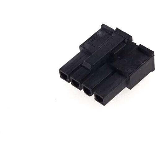 100pcs 5557 4.2 mm Pitch 4 pin Male Housing plastic shell 1x4 Position Power Connector Single Row Mating Male pins