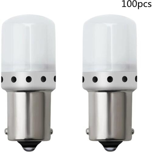 100pcs Car Led Lights 3030 9 SMD Auto Brake Lamps DRL Daytime Running Bulb Turn Signal Light S25 1156 BA15S 12V Diedo Truck Bulb