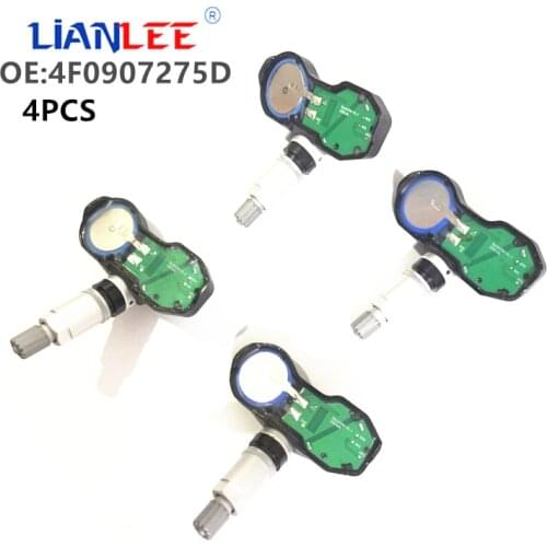 High Quality 4Pcs TPMS 433Mhz 4F0907275D 4F0907275B Tire Pressure Monitoring Sensor For VOLKSWAGEN TOUA-REG 2009-2010