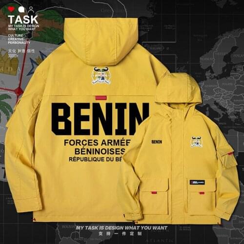 Benin Beninese BEN BJ Dahomey men jacket hooded Land Force logo army fan clothing Military mens new jackets autumn clothes