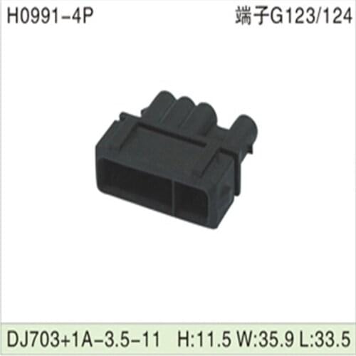 Free shipping 500pcs DJ703+1A-3.5-11 4Pin 3.5mm AMP Car Electrical Wire Connectors for VW,BMW,Audi,Toyota,NISSAN AND other