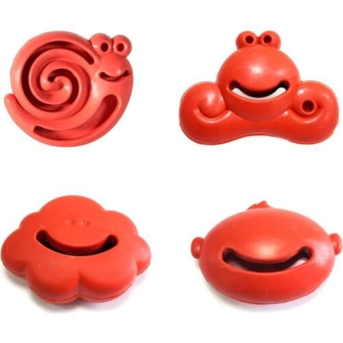 CAITEC Dog Toys Cartoon Series Rubber Toys Foraging and Chewing Durable Toy Best for Small Dog Puppy Bite Resistant Pet Toy