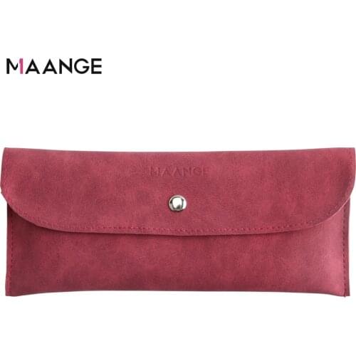 MAANGE 1Pcs Empty Makeup Brushes Case Portable Holder Organizer Pouch Pocket Cosmetic Brush Bag Beauty PU Make Up Tools