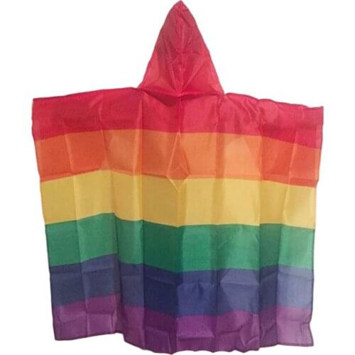 Hot Selling Rainbow Cape Body Flag 3x5ft Banner 150x90cm Pride LGBT Polyester Printed Vivid Color Digital Printing Cheap