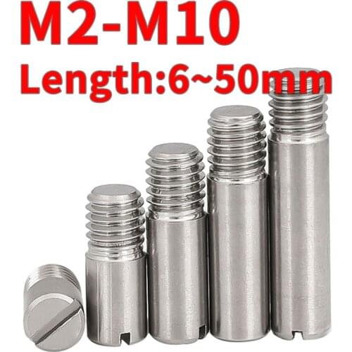 M2 M2.5 M3 M4 M5 M6 M8 M10 Slotted Cylindrical Pin Dowel External thread Locating Pin 304 Stainless Steel