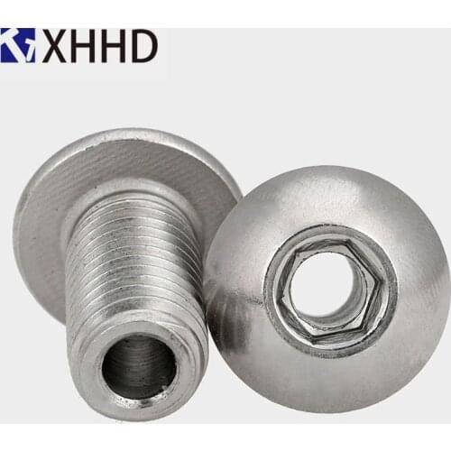 M5 M6 M8 M10 M12 304 Stainless Steel Round Head/Plate Head Hexagon Hollow Screw Hollow Bolt Mask Machine Threading