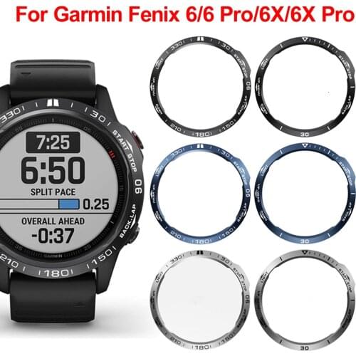 Anti Scratch Ring Case Cover Bezel For Garmin Fenix6 6X Fenix 6X pro 6X sapphire watch Bezel Ring Styling Metal Protection Case