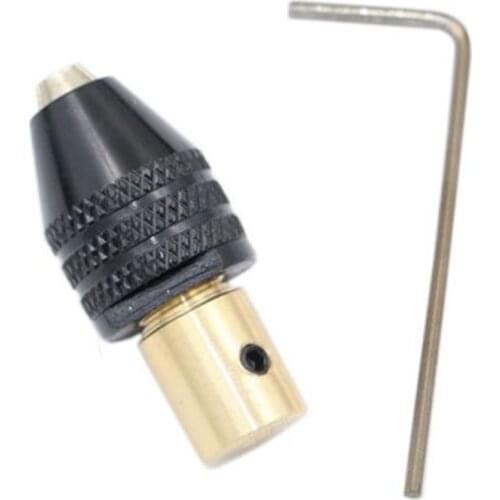 0.3-3.5mm Mini Drill Chuck Electric Drill Bits Chuck Adapter With Key Hex Quick Change Adapter Converter