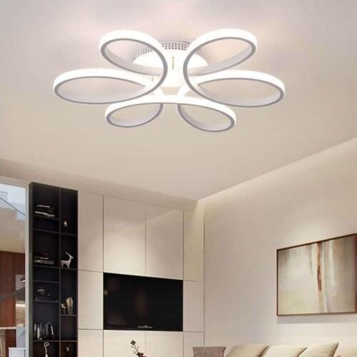 New Mordern LED Chandelier Lighting For Living Room Light Luxury Flower pattern Indoor Chandelier Lamp For Bedroom lampadario