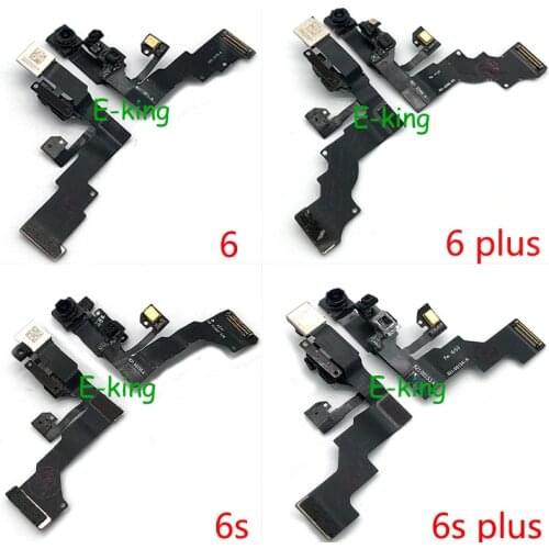 Original 10PCS For Iphone 5S 6S 6 7 8 Plus Small Front Camera Light Proximity Sensor Flex Cable Facing Module Replacement Parts