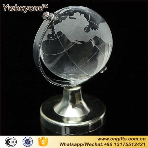 Glass Plastic Transparent World Globe Crystal Glass Clear Desk Decor Wedding Favor Tellurion Ornaments Gifts