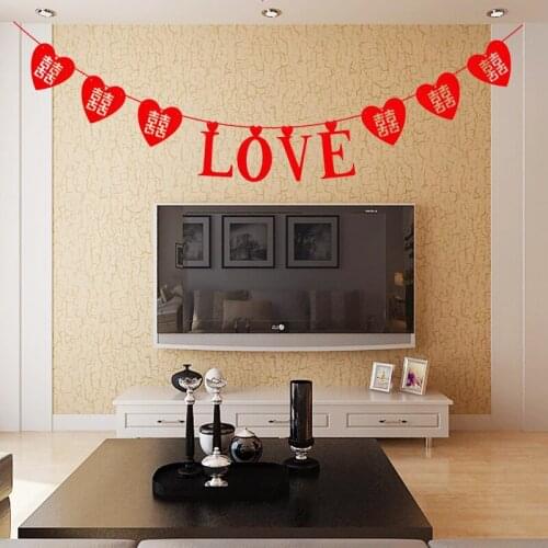 Lengthen 3M Pull rope Heart Shape with Love party favors wedding decoration supplies for bride