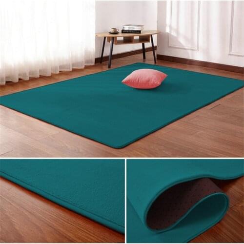 Thicken baby anti-fall bedside carpet crawling mat tatami blanket bedroom living room bay window coral velvet carpet