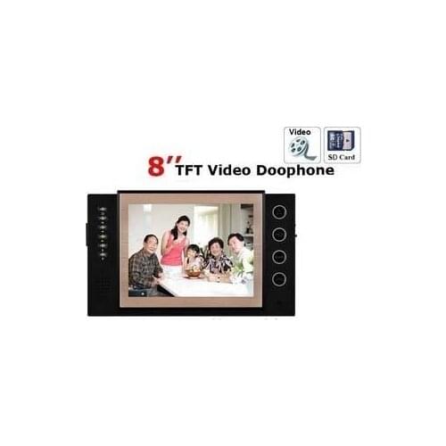 8"color video door phone monitor with SD card DECK,recording,taking photo ,video function home security intercom monitor instock