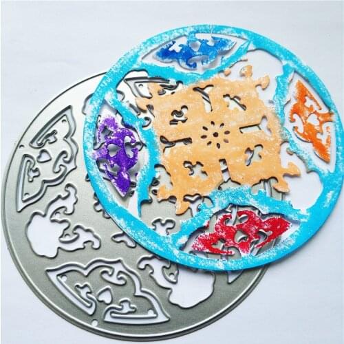 100X100MM Hollow out wreath die Cutting dies metal crafts paper die-cutting /DIY embossing Easter Halloween Scrapbooking