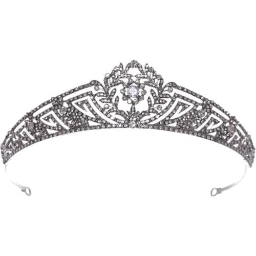 1 pcs Crown Crystal Headband Princess Rhinestone Crown Bridal Headband Bridal Wedding Prom Birthday Party Hair Accessories