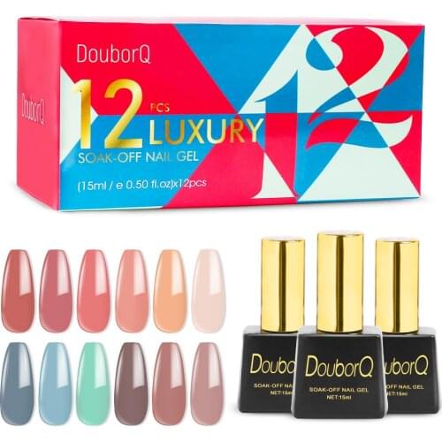 15ml Gel Polish Nail Gel Art Set For Manicure UV Vernis Semi Permanent Gellak 12 Colors Gel Varnish Nail Polish Manicure