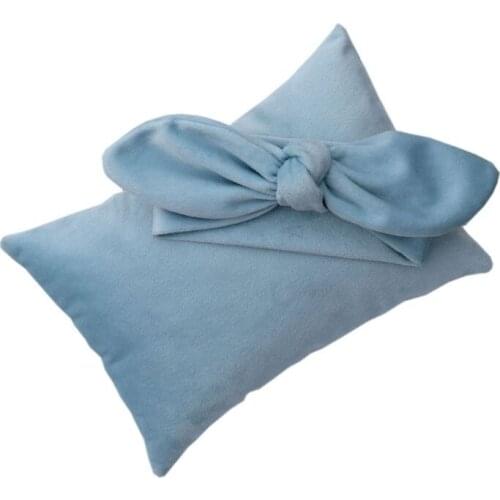 2Pcs/Set Newborn Photography Prop Infant Headband +Pillow Set Studio Photo Shoot