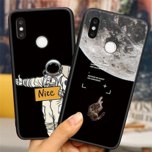 3D Emboss Space Moon Case For Funda Xiaomi Redmi Note 8T 8 9 Pro 5 6 7 7A 8A Mi 10 A3 A1 A2 F1 8 9 Lite SE 9T CC9 CC9e TPU Cover